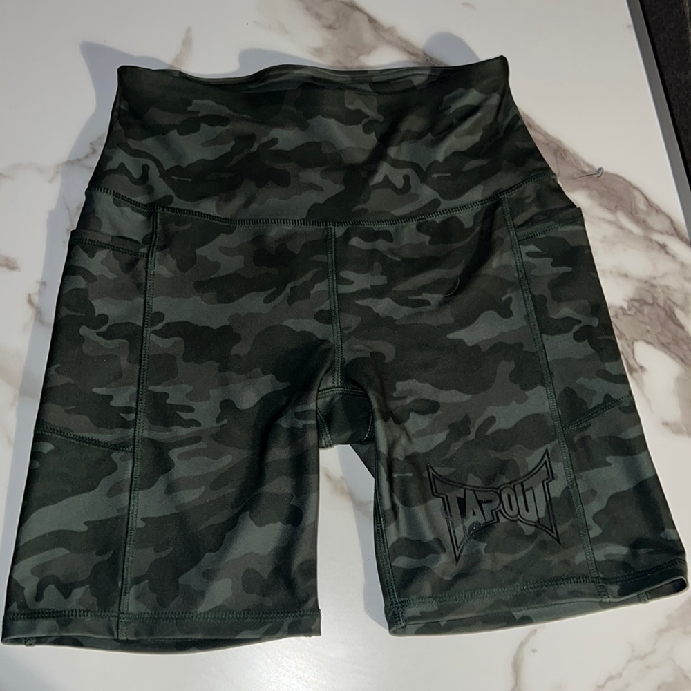 WWE tapout collaboration biker shorts